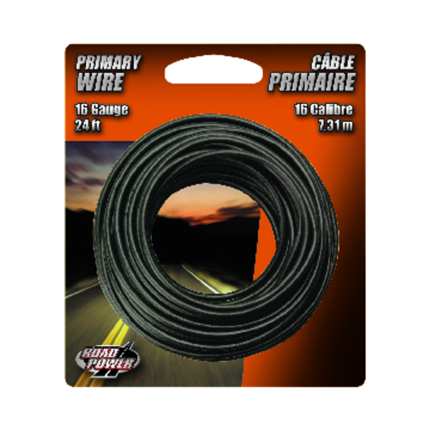 24 Ft. 16 Ga. Pvc-coated Primary Wire, Black – Model 55666633