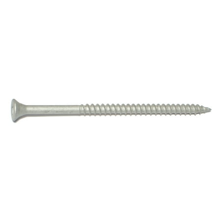 #10 X 3-1/2 Silver Ruspert Coated Steel Square Drive Deck Screws – 100 Count