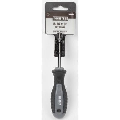 5/16 X 3-1/4 In. Round Solid Nut Driver With Tpr Handle