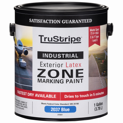 Blue Flat Latex Zone Marking Paint, 1 Gallon, Model Wb-gal Blu