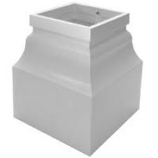 Decorative White Post Cuff For Outdoor Use – Durable And Stylish