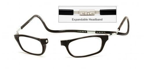 CLIC MAGNETIC READING GLASSES XXL BLK 1.25