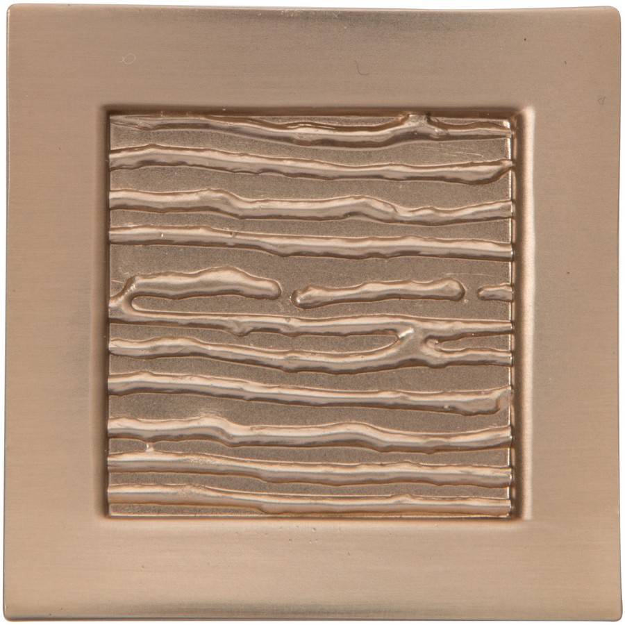 Primitive Square Knob 1-1/2″ Dia Champagne Atlas Homewares 270-CM