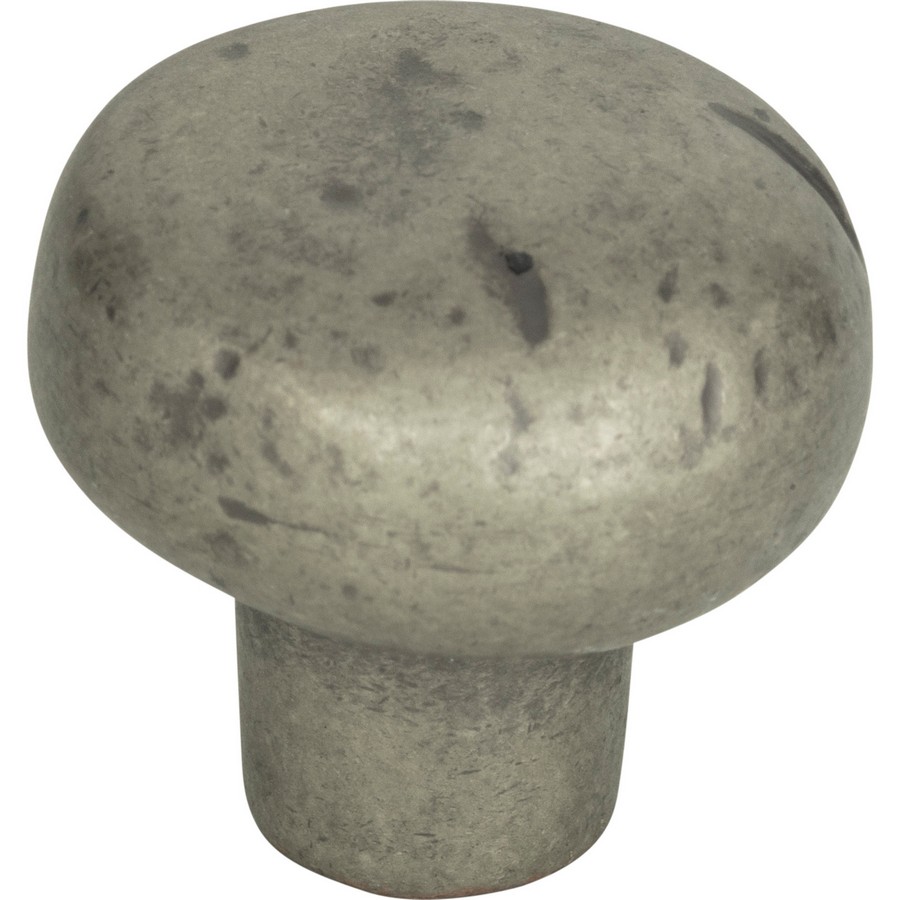 Distressed Knob 1-3/8″ Dia Pewter Atlas Homewares 331-P