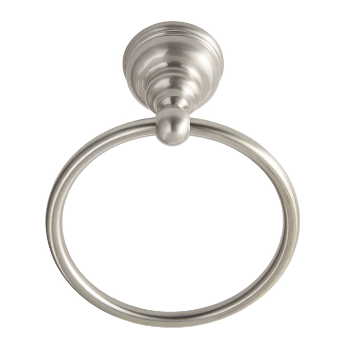 BHP 3704SN Sea Cliff Towel Ring, Satin Nickel