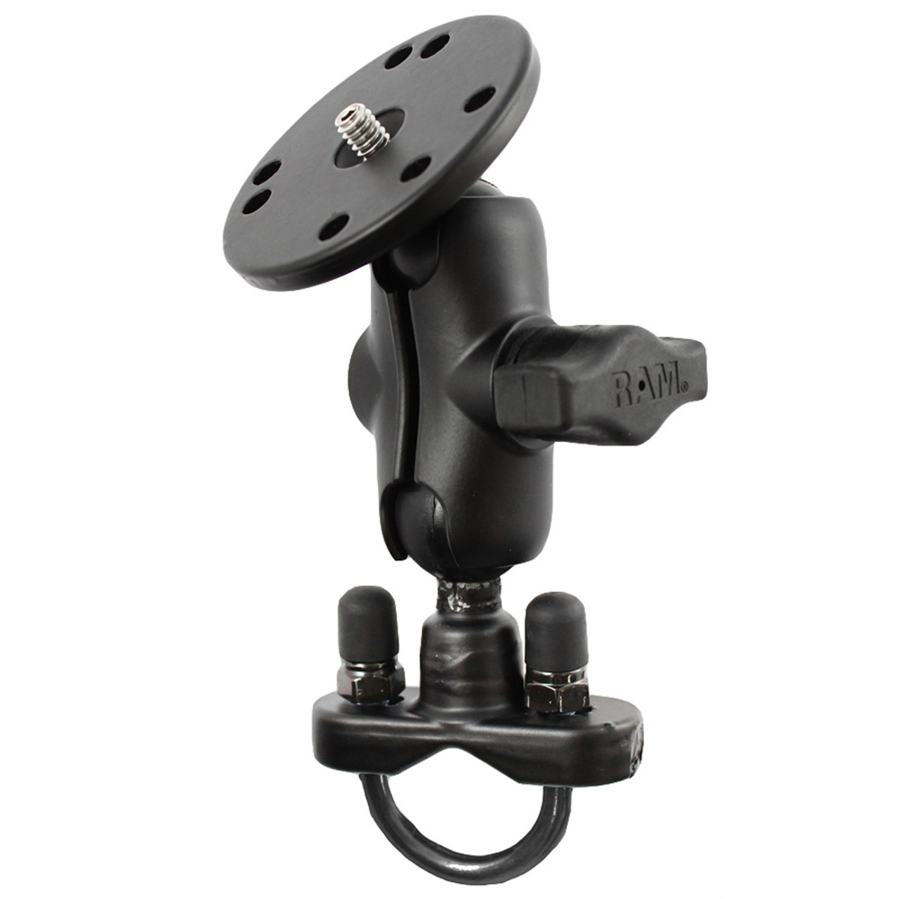 RAM Mount Handlebar U-Bolt Base Short Arm w/1/4″ -20 Threaded Stud f/ Cameras [RAM-B-149ZA-C1U]