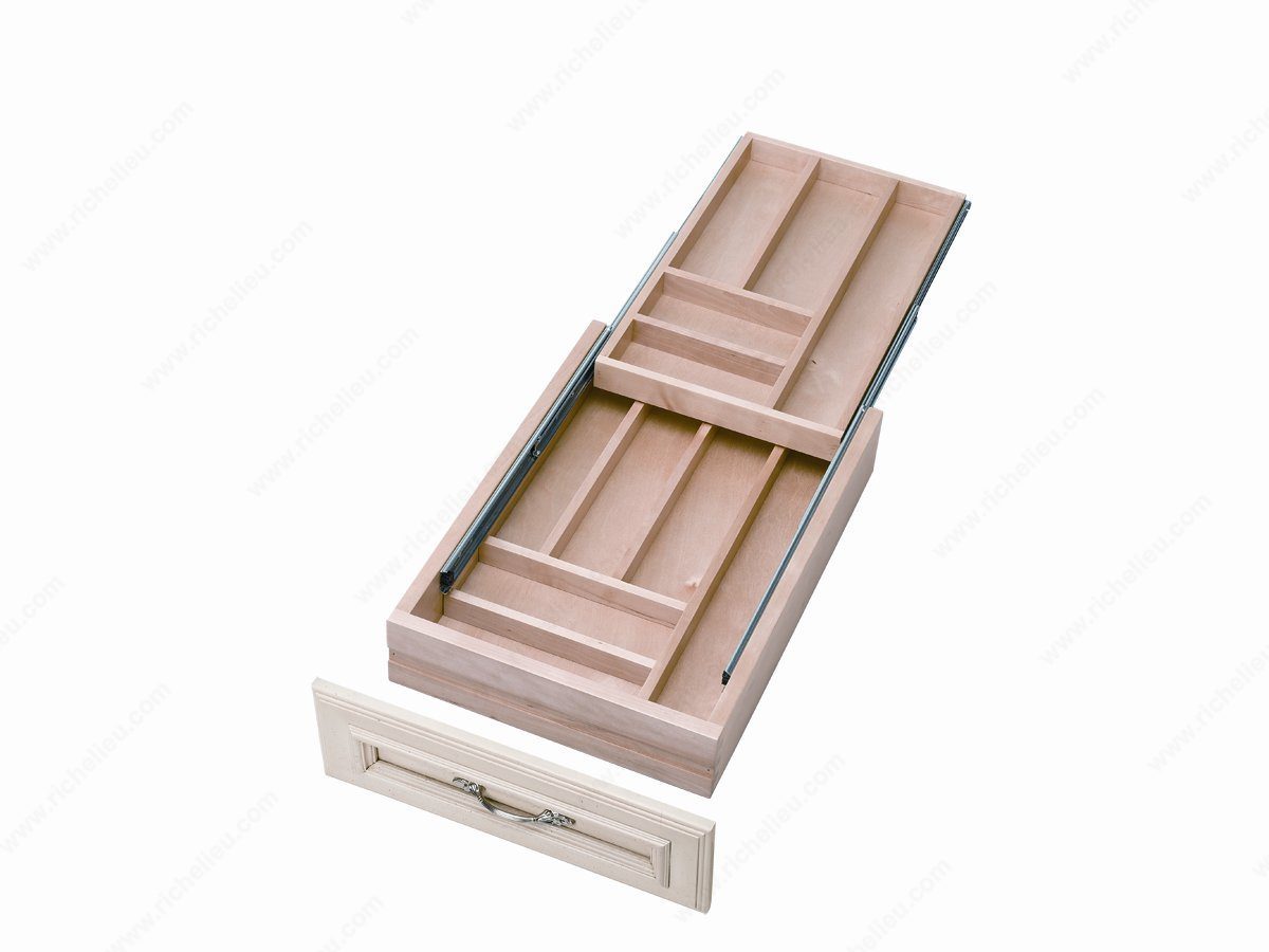 Richelieu 4WTCD18HSC1 Rev-A-Shelf 2-Tier Cutlery Drawer with Blumotion Slides