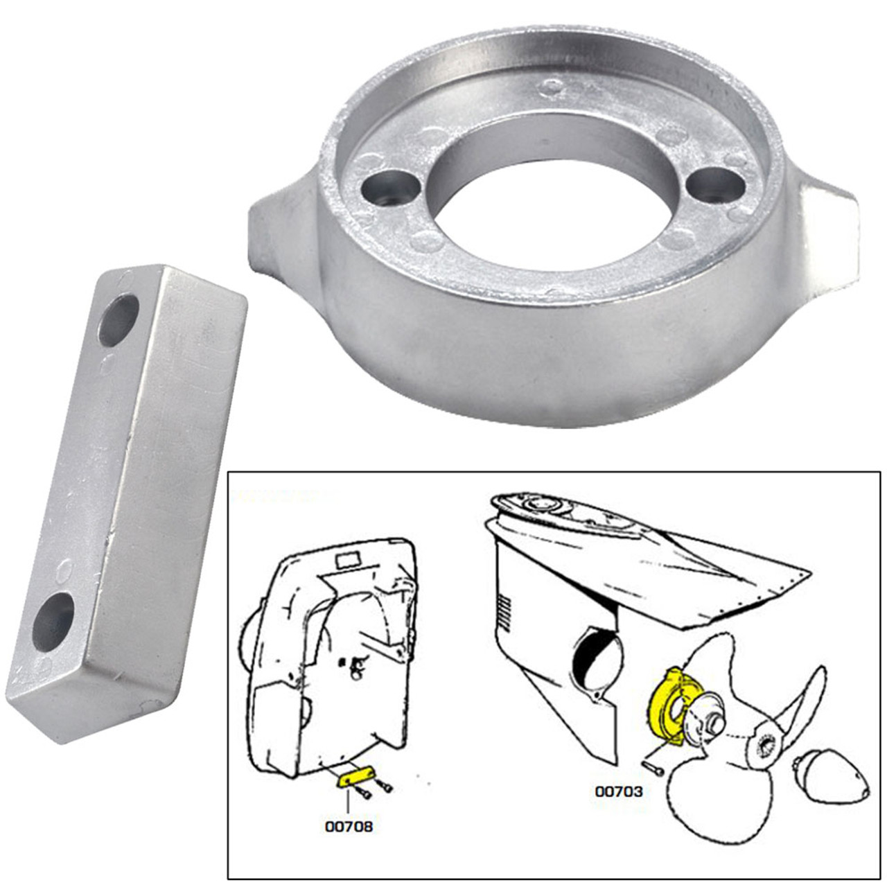 Tecnoseal Anode Kit w/Hardware – Volvo 290 – Magnesium [20705MG]