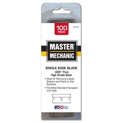 Single-Edge Razor Blades, .009-In., 100-Pk.