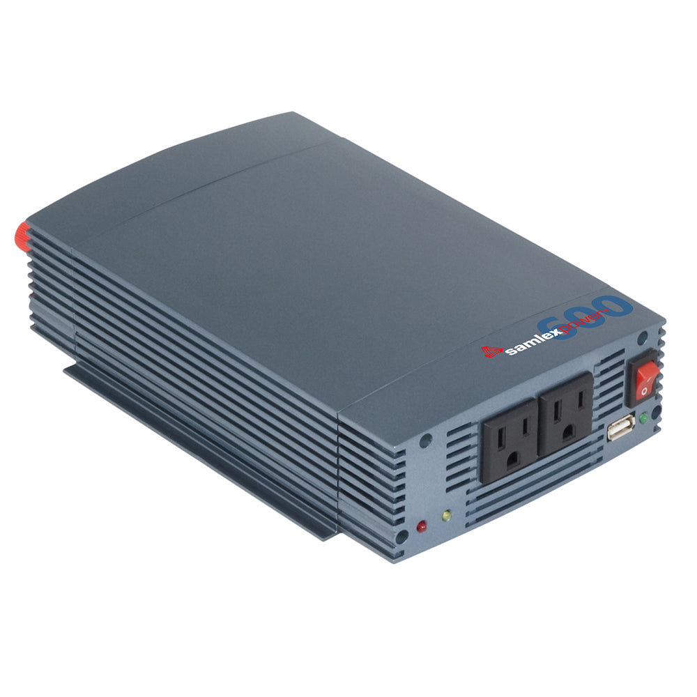 Samlex 600W Pure Sine Wave Inverter – 12V w/USB Charging Port [SSW-600-12A]