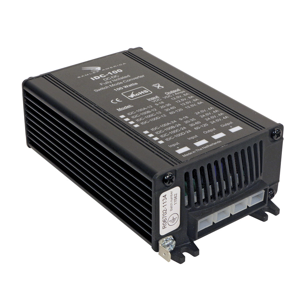 Samlex 100W Fully Isolated DC-DC Converter – 8A – 20-35V Input – 12.5V Output [IDC-100B-12]