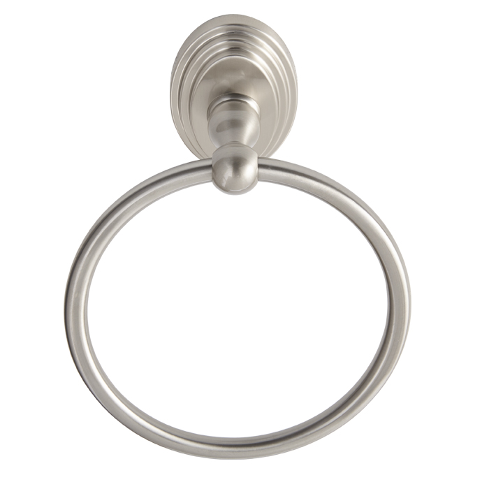 BHP 6904SN Nob Hill Towel Ring, Satin Nickel