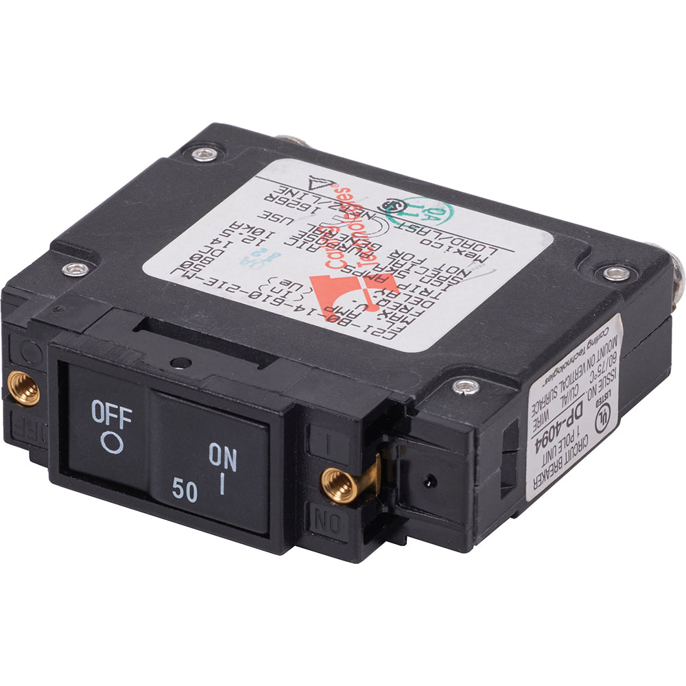 Blue Sea 7445 UL-489 Circuit Breaker – 50A Flat Rocker [7445]