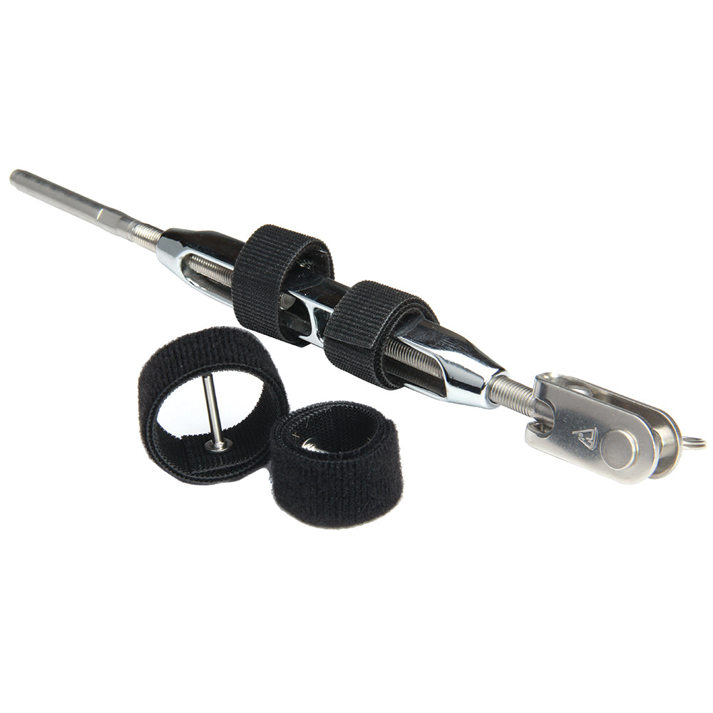C. Sherman Johnson Wrap Pins Hook  Loop Pin Locking Devices f/Open Body Turnbuckles 5/16″  3/8″ – 2-Pack [WRAPC3-P]