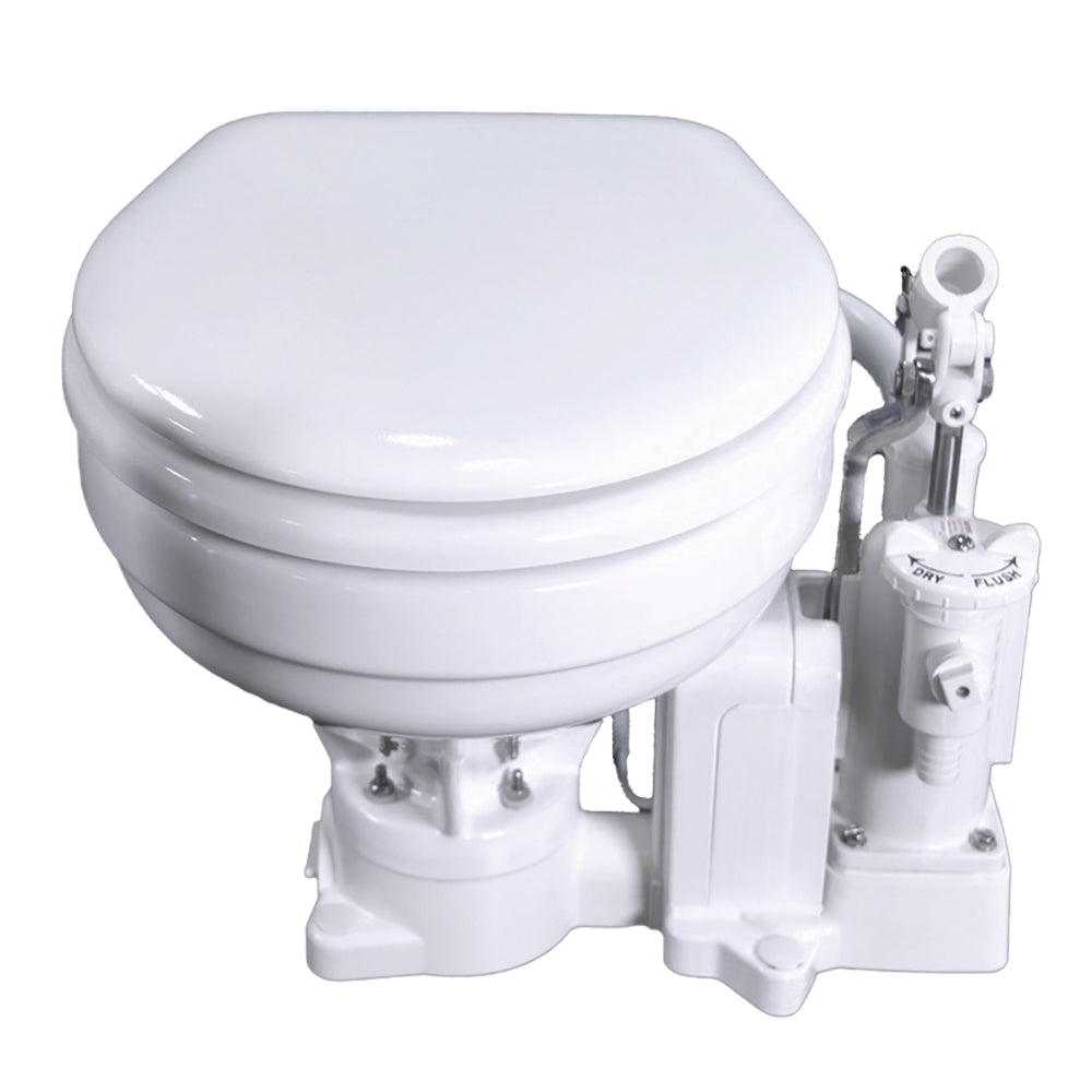 Raritan PH PowerFlush Electric/Manual Toilet – Marine Size – 12v – White [P101E12]