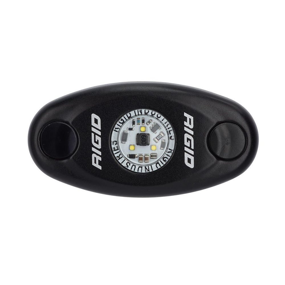 RIGID Industries A-Series Black High Power LED Light Single – Red [480103]