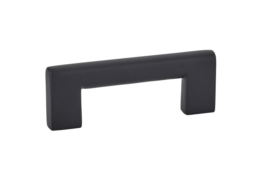 Emtek 86161US19 Trail 3″ Center Cabinet Pull – Flat Black Finish