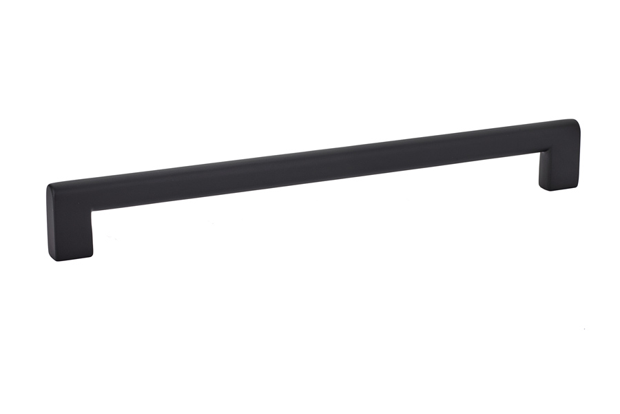 Emtek 86273US19 Trail 10″ Center Cabinet Pull – Flat Black Finish