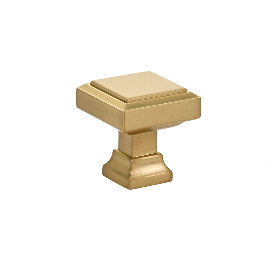 Emtek 86295US4 Geometric 1-1/4″ Satin Brass Cabinet Knob