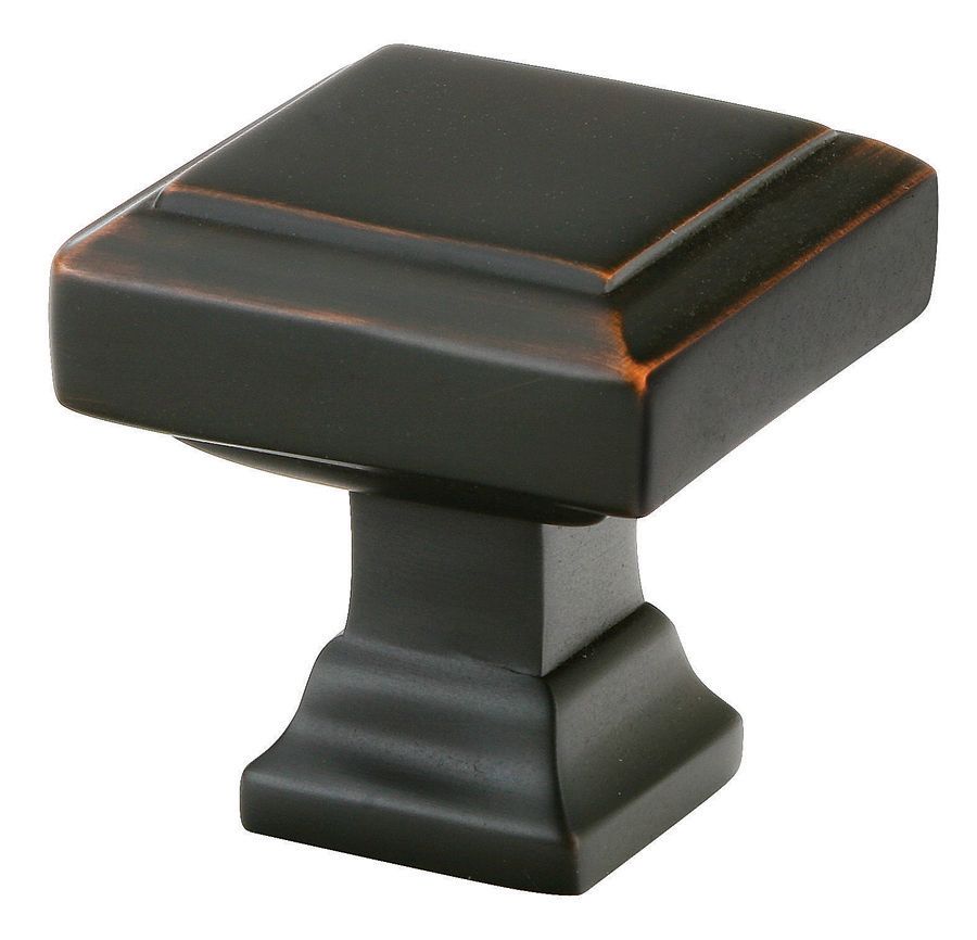 Emtek 86296US10B Geometric Square 1-3/8″ Cabinet Knob – Oil Rubbed Bronze Finish