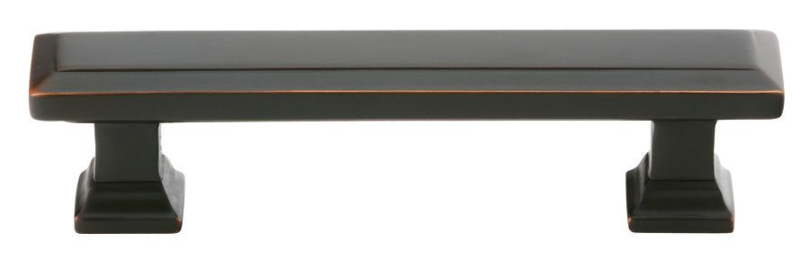 Emtek 86300US10B Geometric Rectangular Cabinet Pull, 3.5″ CTC, Oil Rubbed Bronze Finish