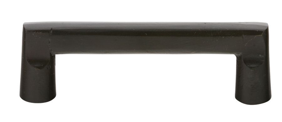 Emtek 86334FB Bronze Rail Cabinet Pull, 4″ Center, Flat Black Finish
