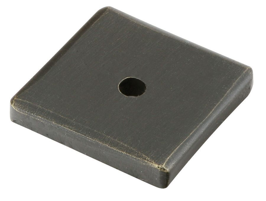 Emtek 86342MB Sandcast Bronze Square Backplate for Cabinet Knob – Medium Finish