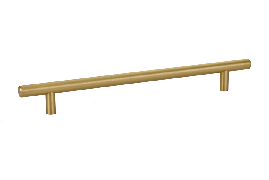 Emtek 86363US4 Brass Bar Cabinet Pull, 8″ Center, Satin Finish