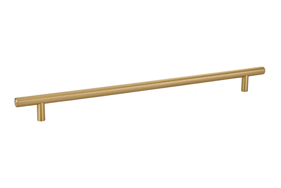 Emtek 86365US4 Brass Bar Cabinet Pull, 12″ Center, Satin Brass Finish