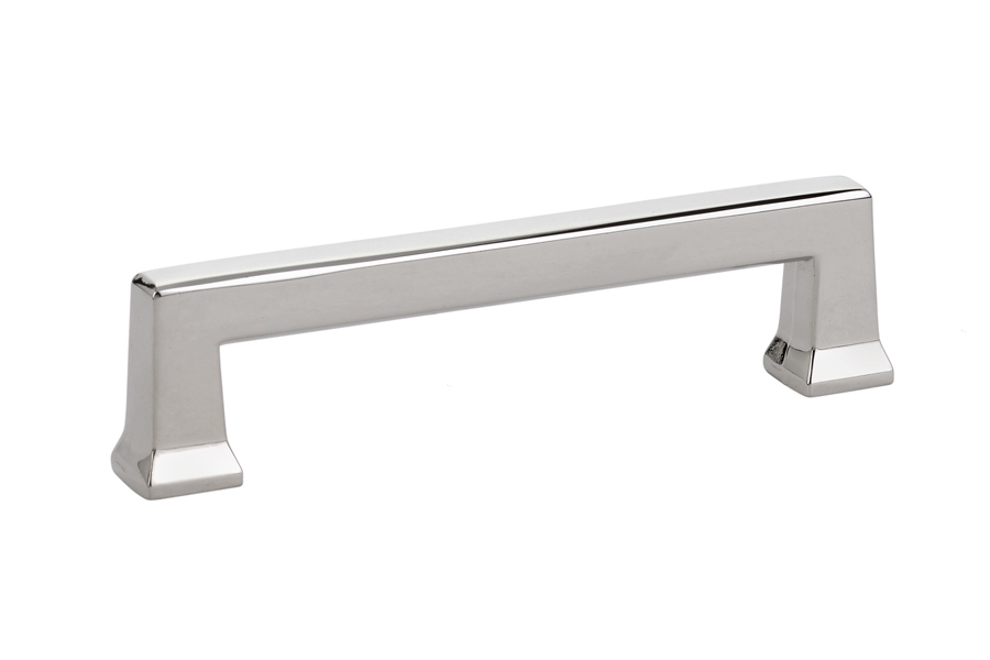 Emtek 86425US14 Alexander 4″ Polished Nickel Cabinet Pull – Lifetime Finish