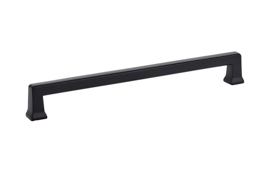 Emtek 86427US19 Alexander 8″ Flat Black Cabinet Pull