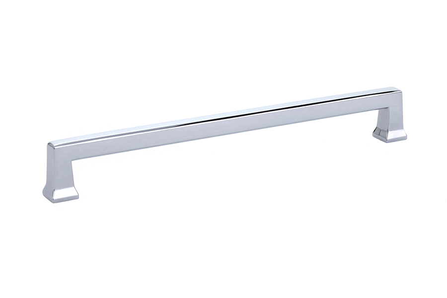 Emtek 86427US26 Alexander 8″ Cabinet Pull – Polished Chrome Finish
