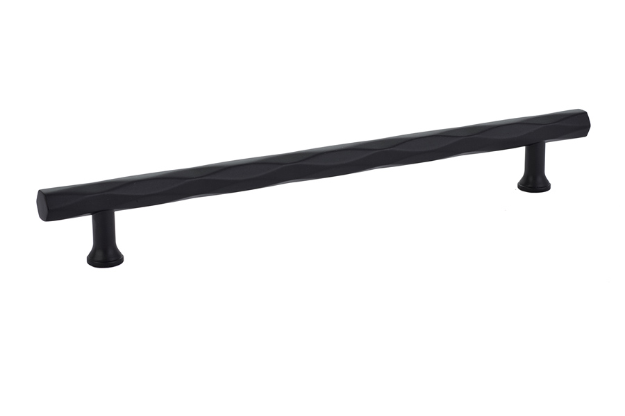 Emtek 86431US19 Tribeca 8″ Cabinet Pull – Flat Black Finish