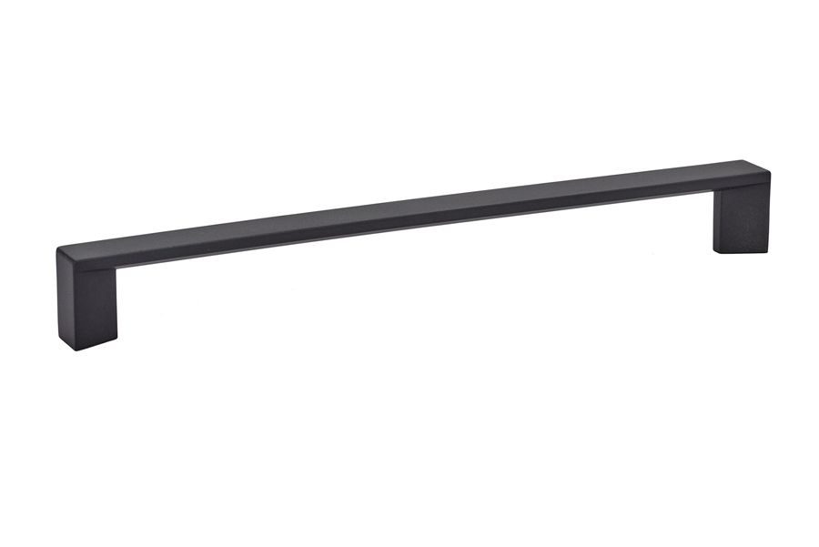 Emtek 86438US19 Trinity 8″ Cabinet Pull – Flat Black Finish