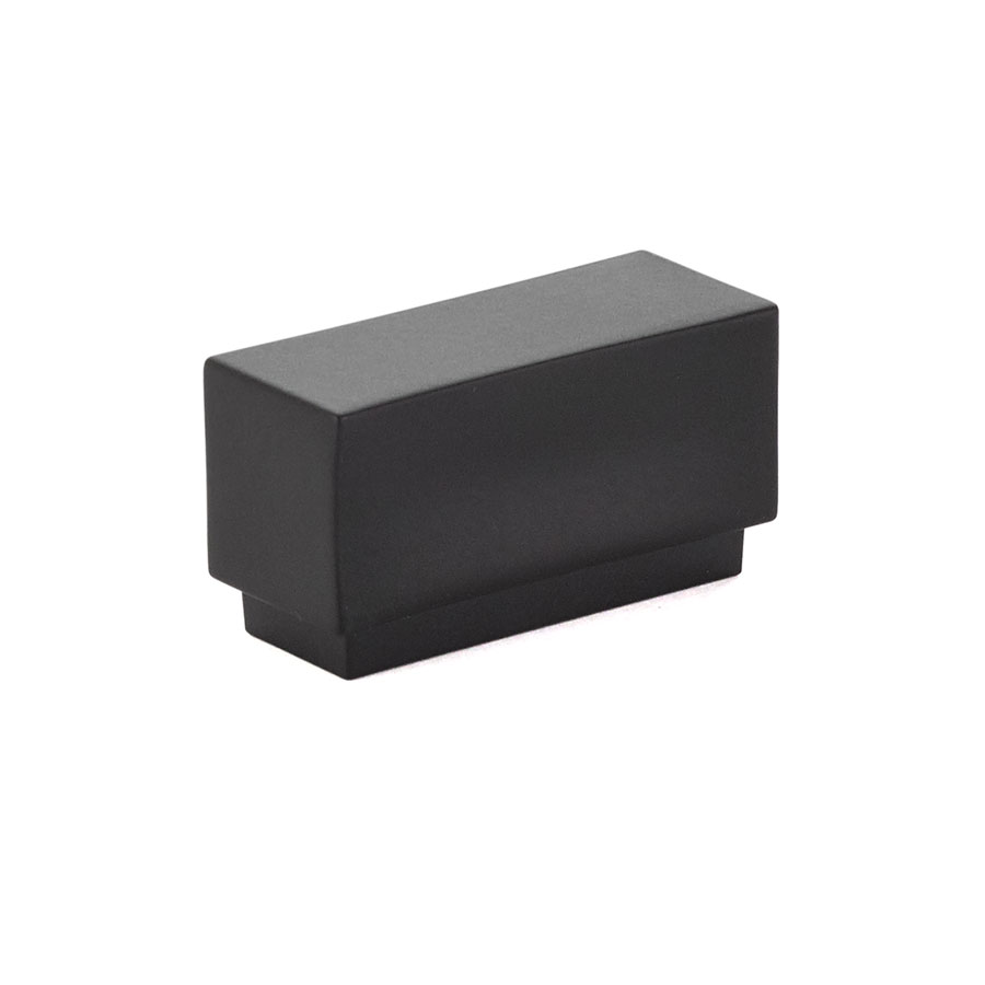 Emtek 86446US19 Cinder 1-5/8″ Cabinet Knob, 1″ CTC, Flat Black Finish