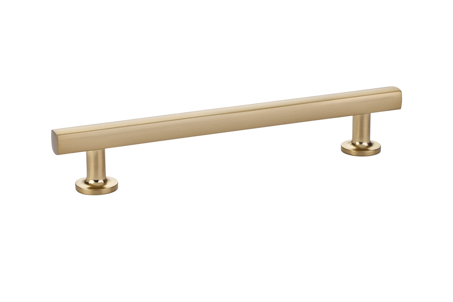 Emtek 86455US4 Freestone 6″ Satin Brass Cabinet Pull