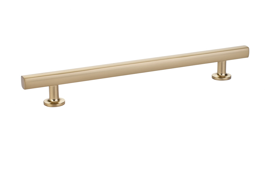 Emtek 86456US4 Freestone 8″ Satin Brass Cabinet Pull