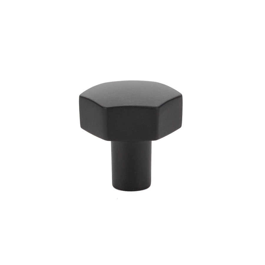 Emtek 86457US19 Mod Hex 1-1/8″ Flat Black Cabinet Knob