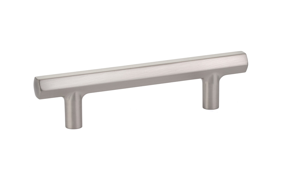 Emtek 86459US15 Mod Hex Cabinet Pull, 3.5″ CTC, Satin Nickel Finish