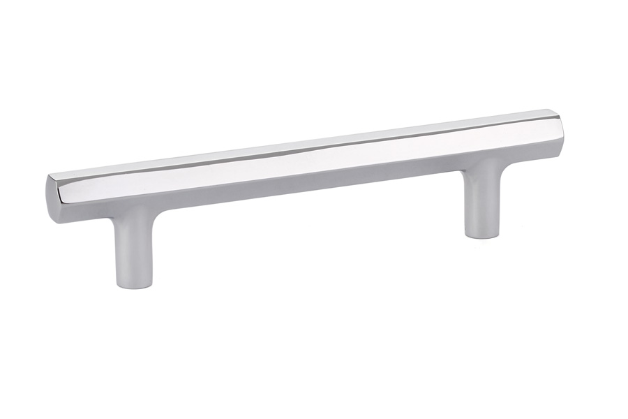 Emtek 86460US26 Mod Hex 4″ Cabinet Pull – Polished Chrome Finish
