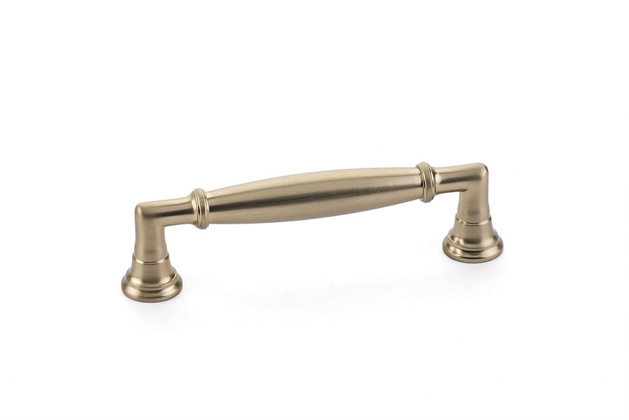Emtek 86475US4 Westwood Satin Brass Cabinet Pull, 3-1/2″ Center to Center