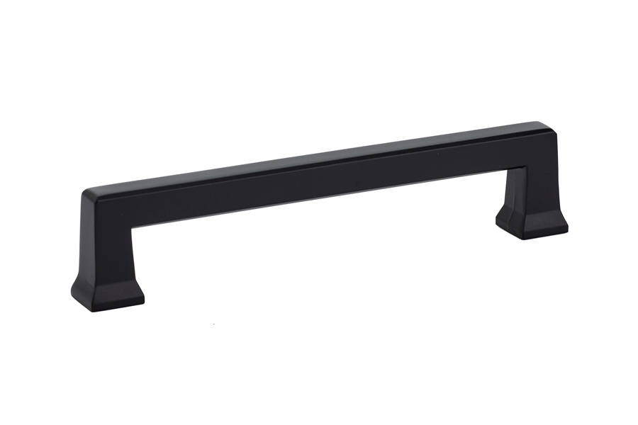Emtek 86484US19 Alexander 5″ Center Flat Black Cabinet Pull