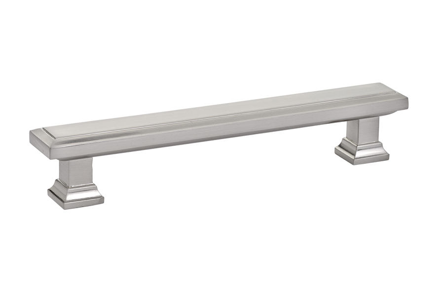 Emtek 86492US15 Geometric 5″ Satin Nickel Rectangular Cabinet Pull