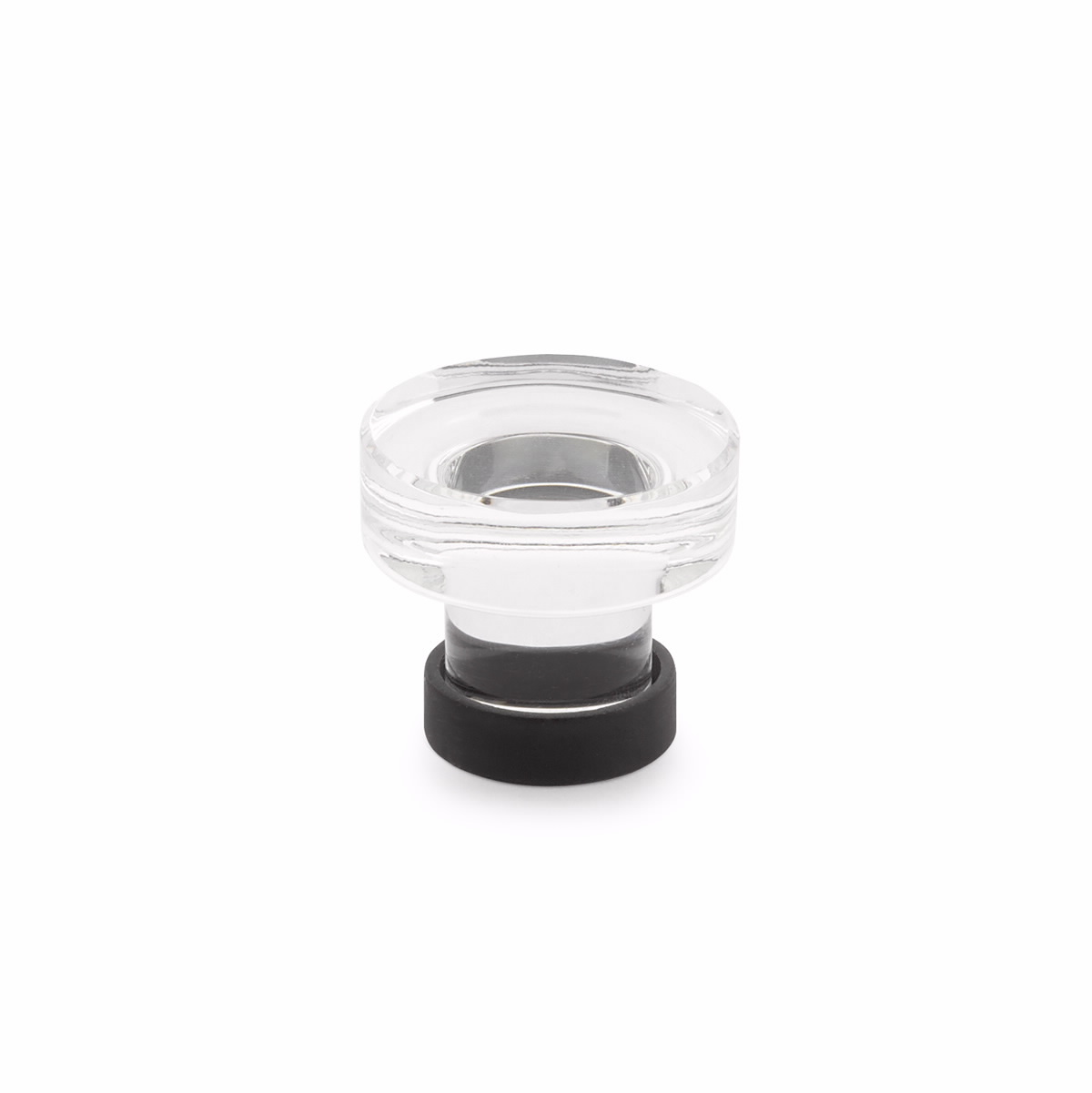 Emtek 86569US19 Grayson 1.25″ Flat Black Glass Cabinet Knob