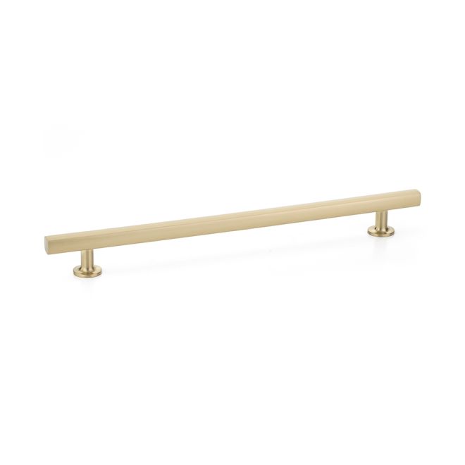 Emtek 86677US4 Freestone 10″ Satin Brass Cabinet Pull