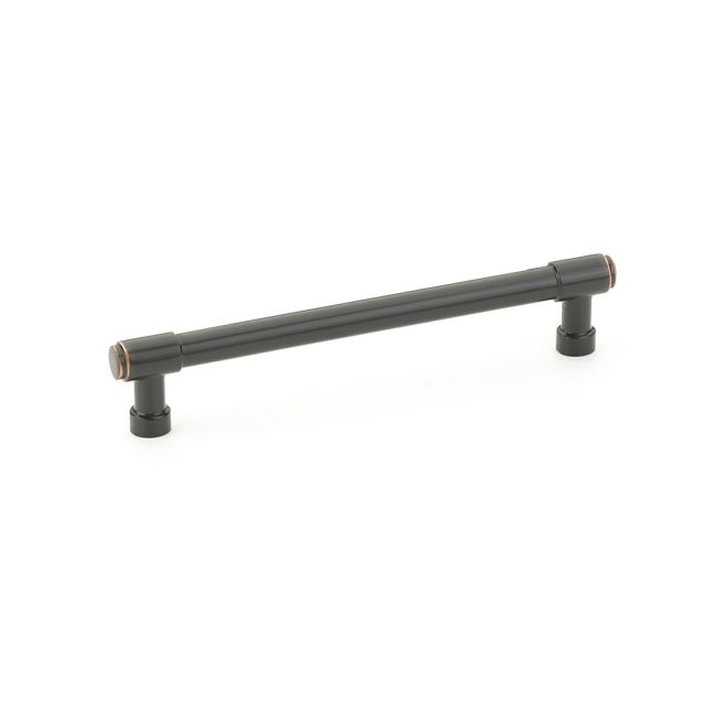 Emtek 86689US10B Jasper 6″ Center Cabinet Pull – Oil Rubbed Bronze Finish