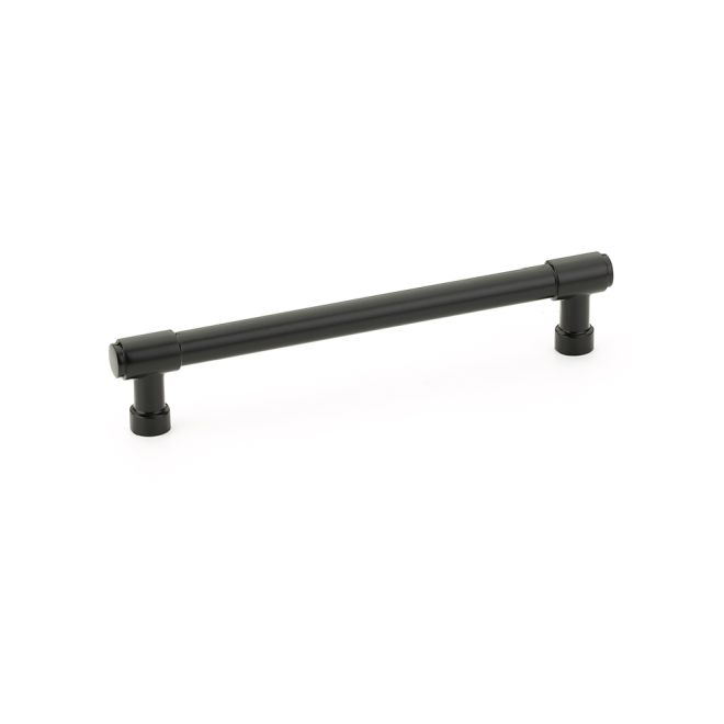Emtek 86689US19 Jasper 6″ Center Cabinet Pull – Flat Black Finish