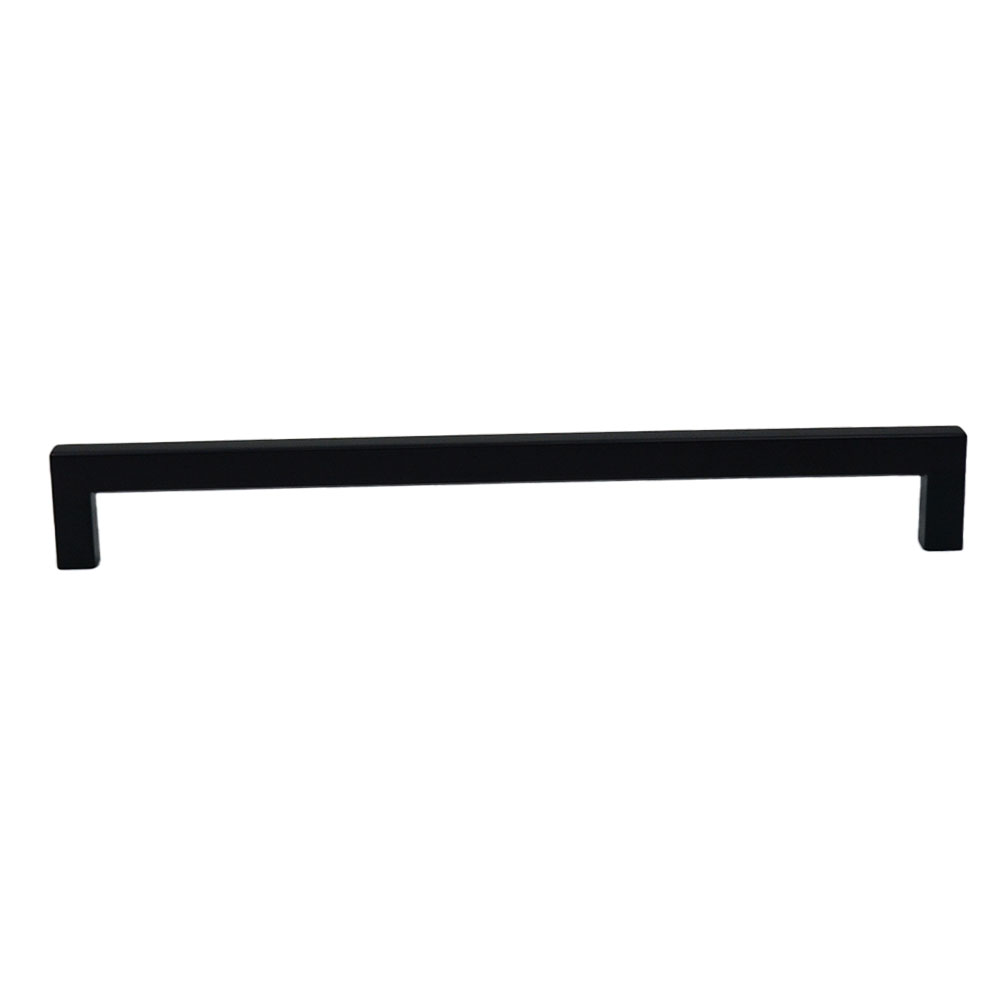 Emtek 86709US19 Warwick 10″ Center Cabinet Pull – Flat Black Finish