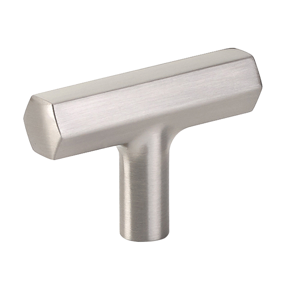 Emtek 86728US15 Mod Hex T Cabinet Knob – Satin Nickel Finish