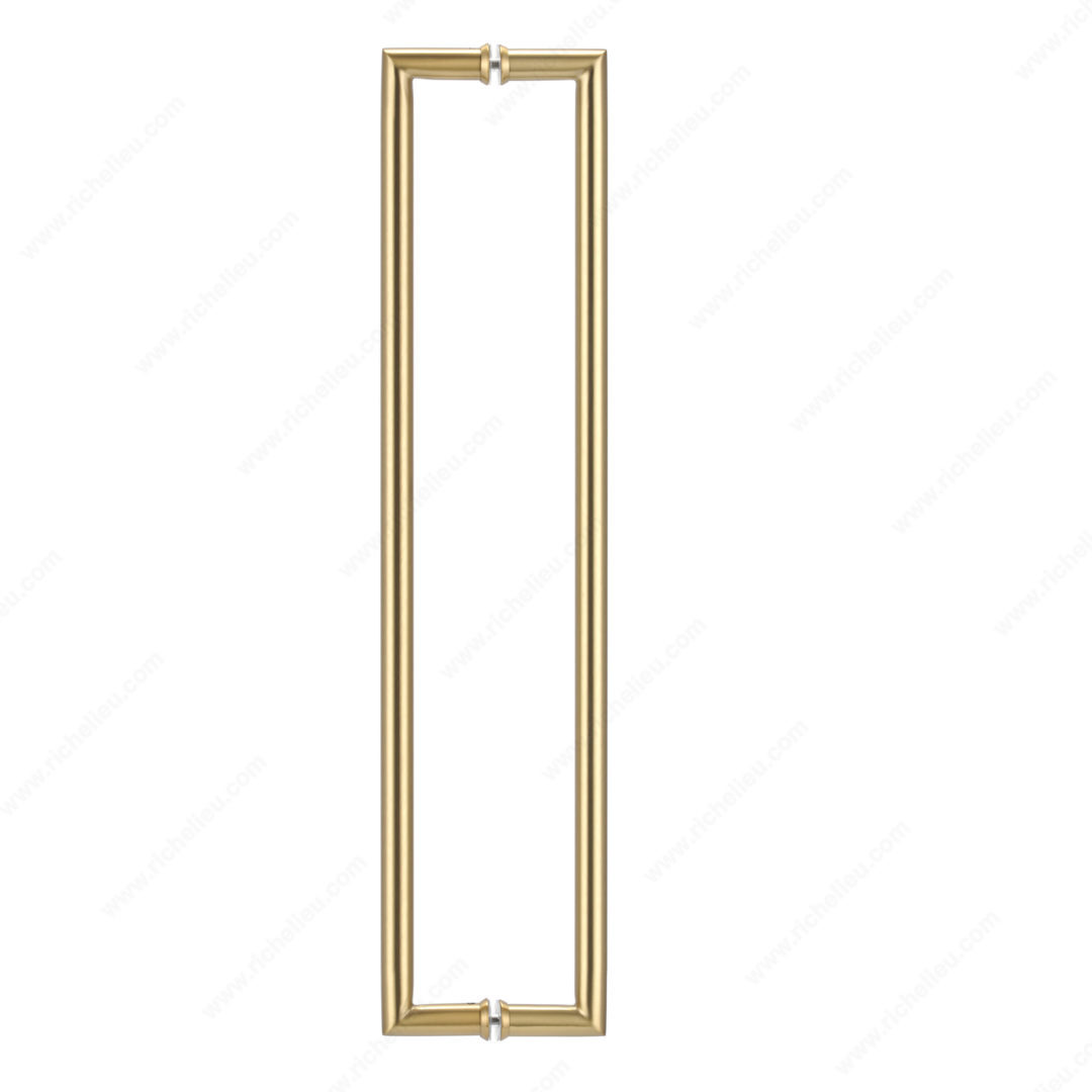 Richelieu 87O2S10424160 3/4″ Round Tubular Handle with Decorative Ring and 90 Corners